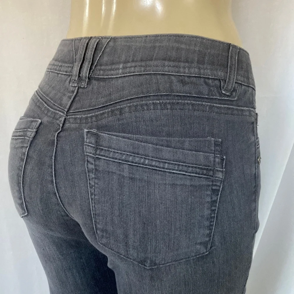 DEMOCRACY Jeans Tummy Control Grey Denim Ankle Skimmer Size 6 No Gap NWOT